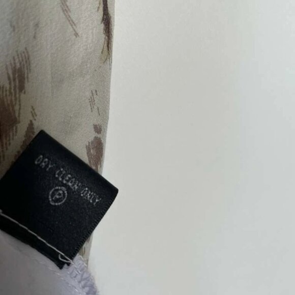 Lafayette 148 New York Womens Light Mint Paisley 100% Silk Button Up Shirt14 - Picture 5 of 9